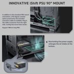 Antec Flux PRO Full Tower PC Case with Tempered Glass, Black/Wood, 6 Pre-Installed Fans, USB Type-C, E-ATX/ATX/mATX/mITX Compatibility - Image 4