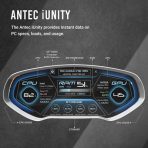 Antec Flux PRO Full Tower PC Case with Tempered Glass, Black/Wood, 6 Pre-Installed Fans, USB Type-C, E-ATX/ATX/mATX/mITX Compatibility - Image 8