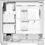 Antec Flux PRO Full Tower PC Case with Tempered Glass, White/Wood, 6 Pre-Installed Fans, USB Type-C, E-ATX/ATX/mATX/mITX Compatibility - Image 3