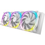 ANTEC Vortex 360 ARGB AiO Liquid CPU Cooler, White, Universal Socket, 360mm Radiator, PWM 2000RPM Fusion ARGB Cooling Fans, Addressable RGB LED Lighting with Suspended Spiral Pump Head Design - Image 10