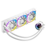 ANTEC Vortex 360 ARGB AiO Liquid CPU Cooler, White, Universal Socket, 360mm Radiator, PWM 2000RPM Fusion ARGB Cooling Fans, Addressable RGB LED Lighting with Suspended Spiral Pump Head Design - Image 9