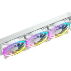 ANTEC Vortex 360 ARGB AiO Liquid CPU Cooler, White, Universal Socket, 360mm Radiator, PWM 2000RPM Fusion ARGB Cooling Fans, Addressable RGB LED Lighting with Suspended Spiral Pump Head Design - Image 8