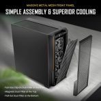 ANTEC P20CE Case, E-ATX Gaming, Black, Mid Tower, 2 x USB 3.0 / Type-C 3.2 Gen 2 x 1, E-ATX, ATX, Micro-ATX, ITX - Image 3