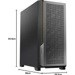 ANTEC P20CE Case, E-ATX Gaming, Black, Mid Tower, 2 x USB 3.0 / Type-C 3.2 Gen 2 x 1, E-ATX, ATX, Micro-ATX, ITX - Image 8