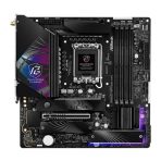 ASRock Z890M RIPTIDE WIFI PHANTOM GAMING Intel 1851 Socket Motherboard, Micro-ATX, 4x DDR5 Slots, 3x M.2 Sockets, Fitted I/O Shield, 2.5GbE LAN, Wi-Fi 6E, 1x DisplayPort / 1x HDMI / 2x USB-C (USB4) - Image 2