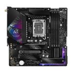 ASRock Z890M RIPTIDE WIFI PHANTOM GAMING Intel 1851 Socket Motherboard, Micro-ATX, 4x DDR5 Slots, 3x M.2 Sockets, Fitted I/O Shield, 2.5GbE LAN, Wi-Fi 6E, 1x DisplayPort / 1x HDMI / 2x USB-C (USB4) - Image 3