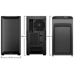 be quiet! Pure Base 501 Airflow Black ATX Mid Tower Case with USB-A, USB-C, 2 x Pure Wings 2 140mm Black PWM Fans, Sleek Front Panel and Airflow Cover - Image 5