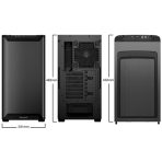 be quiet! Pure Base 501 Airflow Window Black ATX Mid Tower Case with USB-A, USB-C, 2 x Pure Wings 2 140mm Black PWM Fans, Sleek Front Panel and Airflow Cover - Image 2