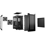 be quiet! Pure Base 501 Airflow Window Black ATX Mid Tower Case with USB-A, USB-C, 2 x Pure Wings 2 140mm Black PWM Fans, Sleek Front Panel and Airflow Cover - Image 4