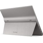 Viewsonic TD1655 16-Inch USB-C Multi-Touch, IPS Portable Monitor, 1920x1080, 60Hz, Mini HDMI, Speakers, 6.5ms, Metallic with Foldable Stand, Pivotable Display - Image 3