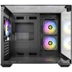Antec CX600M Trio ARGB Mini Tower Gaming Case, Black, Tempered Glass Panels, Dual Chamber Design, Vertical Cooling, Pre-Installed ARGB Fans, Water Cooling Support, - Image 5