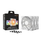 be quiet! Light Wings LX 120mm PWM High-Speed Fan, ARGB Lighting, White, Ultra-Quiet Operation, High Airflow, Rifle Bearing, Daisy-Chaining Support, 3-Pack - Image 3