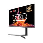 piXL CM32G7 32 Inch 4K IPS Monitor, 165Hz, 1ms, Frameless, HDMI, DisplayPort, USB-C, USB-A x 2, 3.5mm Audio Port, FreeSync & G-Sync Compatible, Black, RGB Lighting, VESA Mount, Height Adjustable, 3 Year Warranty - Image 2