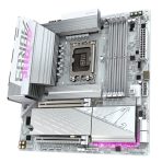 Gigabyte B860M AORUS ELITE WIFI6E ICE Intel 1851 Socket Motherboard, Micro-ATX, 4x DDR5 Slots, 3x M.2 Sockets, Fitted I/O Shield, 2.5GbE LAN, Wi-Fi 6E, 1x DisplayPort / 1x HDMI / 1x USB-C (USB4) - Image 4