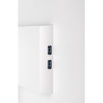 iiyama 24 Inch IPS Monitor XUB2492HSU-W6, Height Adjustable, Full HD, 100Hz, 0.4ms, FreeSync, HDMI, Display Port, USB Hub, White - Image 7