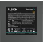 DeepCool PL650D 650W 80 Plus Bronze Power Supply with 120mm Hydro-Bearing Fan, ATX3.1 & PCIe 5.0 Support, Non-Modular Design PSU - Image 3