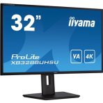 iiyama PROLITE XB3288UHSU-B5 32 Inch 4K Monitor, IPS, 3ms, 60hz, FreeSync, HDMIx2, Display Port, USB Hub, PIP, Speakers, Int PSU, Height Adjustable, VESA - Image 2