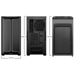 be quiet! Pure Base 501 DX Airflow Window Black ATX Mid Tower ARGB Case with USB-A, USB-C, 3 x Pure Wings 3 140mm Black PWM Fans - Image 8