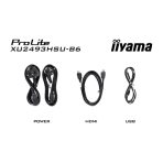 iiyama ProLite XU2493HSU-B7 IPS Monitor - 24 Inch, 1920x1080 Full HD (1080p) @ 100 Hz, 250 cd/m, 1ms, USB-Hub, HDMI, DisplayPort, speakers, VESA, Matte Black - Image 6