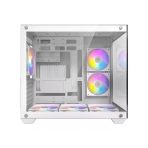 ANTEC CX800 Mid Tower Gaming Case, White, 270 Full-view tempered glass, 3 x 120mm ARGB reverse fans, 1x USB 2.0 / 1x USB 3.0, ATX, Micro ATX, ITX - Image 2