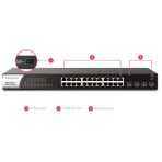 DrayTek VSP1281X-K VigorSwitch P1281x 24 Port Gigabit POE Smart Managed Switch with 4x 10GbE SFP Ports - Image 4