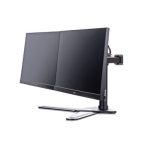 iiyama DS1002D-B1 Dual Desk Stand Monitor Arm, Desk Mount, Fits 2 x 30 Inch Flat Screens, Tilt, Swivel, Height, Rotation, inc Cable Management - Image 7