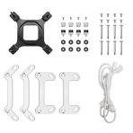 DeepCool Mystique 240 WH ARGB Liquid CPU Cooler with 2.83" TFT LCD Display, 240mm Radiator, Addressable RGB Fans, Hydro Bearing, and Wide Compatibility for Intel & AMD Sockets - Image 3