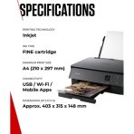 Canon PIXMA TS5350i Wireless Colour 3-in-One Inkjet Photo Printer, Black - Image 3