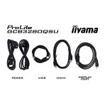 iiyama G-Master GCB3280QSU-B2Red Eagle 32 Inch Curved Gaming Monitor, Black, 2560x1440, 0.2ms, 180hz, FreeSync, HDMI, Display Port, USB Hub, Speakers, Int PSU, Height Adjustable, Swivel, VESA - Image 2