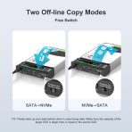 Maiwo USB Type-C, Dual Bay HDD/NVMe M2 SSD 10Gbps Clone Converter For 2.5" and 3.5" SATA - Image 3