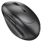 Genius Ergo 8350S Wireless Ergonomic Vertical Mouse, Blutooth & 2.4 GHz, Adjustable DPI levels up to 2400 DPI, 5 Button with Scroll Wheel, Dark Grey - Image 3