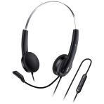 Genius HS-220U-C Copilot AI Ultra Lightweight Headset with Mic, USB-C Connection, Plug and Play, Adjustable Headband and microphone with In-line Volume Control, Black - Image 2