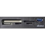 Akasa USB 3.0 Multi Card Reader, Supports CF/MS/SD/MicroSD UHS-II Cards, 3.5", Internal USB 3.0 Connector, Black, for PC - Image 5