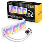 Antec Vortex Lum 360 ARGB White CPU Liquid Cooler - Intel & AMD Compatible, 3 x 120mm ARGB Fans, Suspended Spiral Pump Head, Enhanced Cooling Performance - Image 8