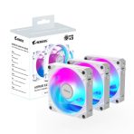 Gigabyte AORUS EZ Chain Fan 120 Ice 120mm ARGB Fans with Easy Daisy-Chain Setup 3-Pack White - Image 3