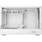 DeepCool CH260 White Micro-ATX Case, High-Airflow Compact PC Case with Tempered Glass Panel, USB-C Port, Supports 360mm Radiator, ATX PSU, Black - Image 6