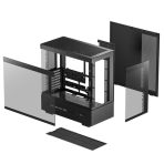 DeepCool CH690 Digital ATX Mid-Tower Case, High-Airflow PC Case with Semi-Glass Panel, USB-C Port, Support for 420mm Radiator, 450mm GPU, ATX PSU, Black - Image 2