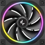 DeepCool FL12 120mm PWM 3 Pack Reverse Fan - High Performance, Low Noise, Fluid Dynamic Bearing, 36 ARGB LEDs, 500-2150 RPM, 55 CFM Airflow, 4-Pin PWM Control - Image 4