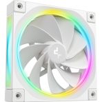 DeepCool FL12 120mm PWM 3 Pack Reverse White Fan - High Performance, Low Noise, Fluid Dynamic Bearing, 36 ARGB LEDs, 500-2150 RPM, 55 CFM Airflow, 4-Pin PWM Control - Image 2