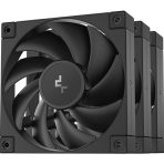 DeepCool FD12 120mm Case Fan 3-Pack, PWM Control, High Airflow, Low Noise, Hydro Bearing, Black, Anti-Vibration Pads, 4-Pin Connector - Image 2