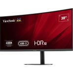 Viewsonic VA3820C 38 Inch UltraWide Quad HD LED Curved Monitor with USB-C Hub, 4.8ms, HDMI, Display Port, 3840 x 1600, 75Hz, Speakers, Height Adjustable, Black - Image 4
