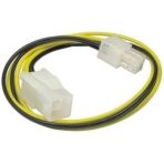 4-Pin ATX (M) to 4-Pin ATX (F) 0.28m Black and Yellow OEM Internal Extension Cable - Image 2
