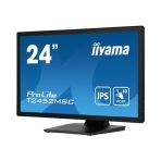 iiyama PROLITE T2452MSC-B124 inch IPS Touch Screen Monitor, Full HD, 5ms, USB Hubx2, HDMI, DisplayPort, 60Hz, Speakers, Black, ACR, Internal PSU - Image 2