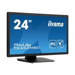 iiyama PROLITE T2452MSC-B124 inch IPS Touch Screen Monitor, Full HD, 5ms, USB Hubx2, HDMI, DisplayPort, 60Hz, Speakers, Black, ACR, Internal PSU - Image 3