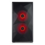 TecWare Forge M2 mATX PC Case, Compact High Airflow Mesh Front Panel, 3 x ARGB Fans Included, Hinged Tempered Glass Door, Supports 240mm Radiator, mATX/ITX, Black - Image 4