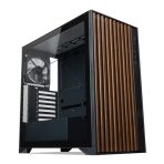 TecWare Timber ATX PC Case, High Airflow Mid Tower with Wood Front Panel, 4 Pre-Installed 120mm Fans, Tool-Free Dual Glass Panels, USB-C, Supports 360mm Radiators, ATX/mATX/ITX - Black - Image 6