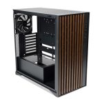 TecWare Timber ATX PC Case, High Airflow Mid Tower with Wood Front Panel, 4 Pre-Installed 120mm Fans, Tool-Free Dual Glass Panels, USB-C, Supports 360mm Radiators, ATX/mATX/ITX - Black - Image 2