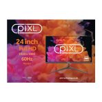 piXL PXD24VH 24 Inch Frameless Monitor, Widescreen, 6.5ms Response Time, 60Hz Refresh Rate, Full HD 1920 x 1080, 16:10 Aspect Ratio, VGA, HDMI, Internal PSU, Speakers, 16.7 Million Colour Support, Black Finish - Image 4