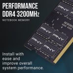 PNY (MN8GBSD43200-SI) 8GB, PERFORMANCE DDR4 3200MHz, Notebook Memory, CL22, Single channel, 10 year Warranty - Image 7