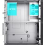 CiT S8i SFF Micro-ATX PC Case - 8.3L Compact Desktop Chassis, Brushed Front, 1 x 80mm Fan, 2 x USB 3.0, TFX PSU Support, Black - Image 4